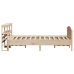 Estructura de cama sin colchón madera de pino maciza 120x200 cm
