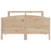 Estructura de cama sin colchón madera maciza de pino 140x190 cm