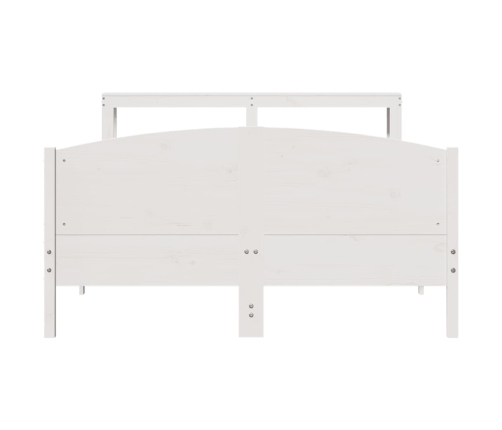 Estructura de cama sin colchón madera de pino blanco 135x190 cm