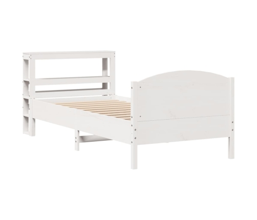 Estructura cama sin colchón madera maciza pino blanca 100x200cm