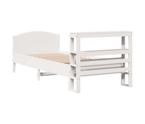 Estructura cama sin colchón madera maciza pino blanca 100x200cm