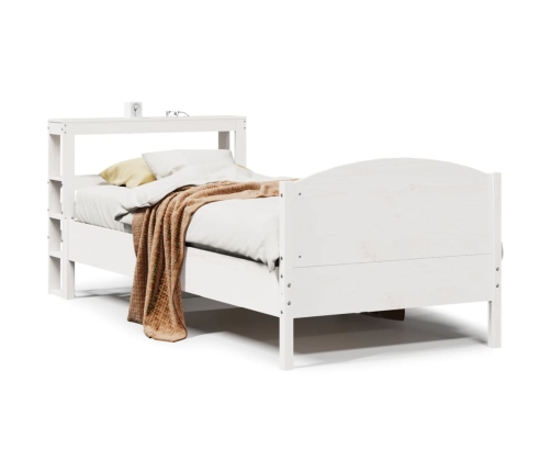 Estructura cama sin colchón madera maciza pino blanca 100x200cm