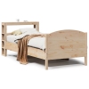 Estructura de cama sin colchón madera maciza de pino 90x200 cm