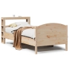 Estructura de cama sin colchón madera maciza de pino 90x190 cm