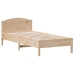 Estructura de cama sin colchón madera maciza pino 75x190 cm