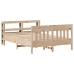 Estructura de cama sin colchón madera de pino blanco 150x200 cm