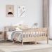Estructura de cama sin colchón madera de pino blanco 150x200 cm