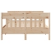 Estructura de cama sin colchón madera de pino blanco 150x200 cm