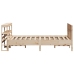 Estructura de cama sin colchón madera de pino blanco 150x200 cm