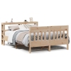 Estructura de cama sin colchón madera maciza de pino 140x190 cm