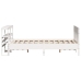Estructura de cama sin colchón madera de pino blanca 140x190 cm
