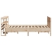 Estructura de cama sin colchón madera maciza de pino 135x190 cm