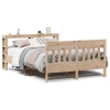 Estructura de cama sin colchón madera maciza de pino 135x190 cm