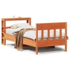 Estructura de cama sin colchón madera maciza marrón 90x190 cm