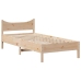 Estructura de cama con cabecero madera maciza de pino 90x200 cm