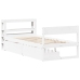 Estructura cama sin colchón madera maciza pino blanca 100x200cm