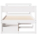 Estructura cama sin colchón madera maciza pino blanca 100x200cm