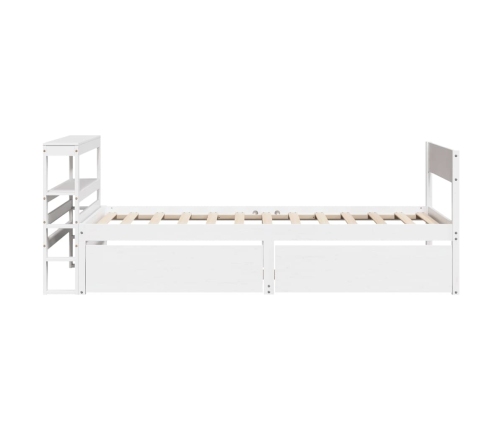 Estructura cama sin colchón madera maciza pino blanca 100x200cm