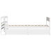 Estructura cama sin colchón madera maciza pino blanca 100x200cm