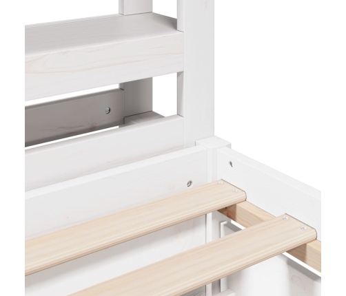 Estructura cama sin colchón madera maciza pino blanca 100x200cm