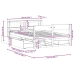 Estructura de cama sin colchón madera maciza marrón 120x190 cm