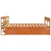 Estructura de cama sin colchón madera maciza marrón 120x190 cm