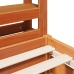 Estructura de cama sin colchón madera maciza marrón 120x190 cm