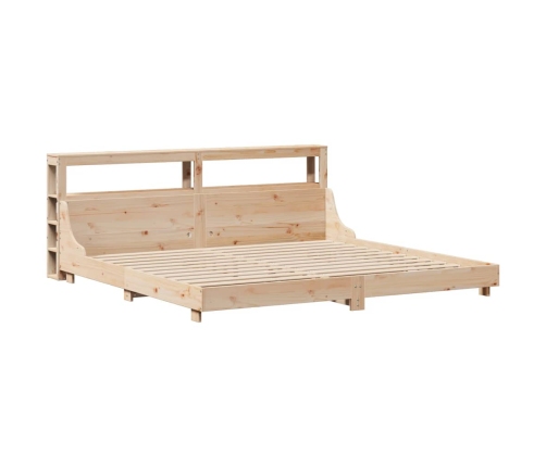 Estructura de cama sin colchón madera maciza de pino 180x200 cm