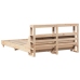 Estructura de cama sin colchón madera de pino maciza 120x200 cm