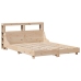 Estructura de cama sin colchón madera maciza de pino 135x190 cm