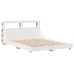 Estructura de cama sin colchón madera de pino blanco 135x190 cm