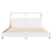 Estructura de cama sin colchón madera de pino blanco 135x190 cm