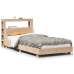 Estructura de cama sin colchón madera maciza de pino 90x190 cm