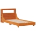 Estructura de cama sin colchón madera maciza marrón 90x190 cm