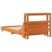 Estructura de cama sin colchón madera maciza marrón 90x190 cm