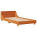 Estructura de cama sin colchón madera maciza marrón 90x190 cm