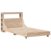 Estructura de cama sin colchón madera maciza pino 75x190 cm