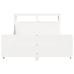 Estructura de cama sin colchón madera de pino blanca 140x200 cm