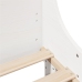 Estructura de cama sin colchón madera de pino blanca 140x200 cm