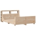 Estructura de cama sin colchón madera de pino maciza 120x200 cm