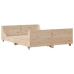 Estructura de cama sin colchón madera de pino maciza 120x200 cm