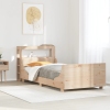 Estructura de cama sin colchón madera maciza de pino 90x200 cm