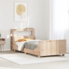 Estructura de cama sin colchón madera maciza de pino 90x190 cm