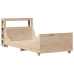 Estructura de cama sin colchón madera maciza pino 75x190 cm