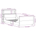 Estructura de cama sin colchón madera maciza pino 75x190 cm