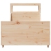 Estructura de cama sin colchón madera maciza pino 75x190 cm