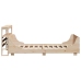 Estructura de cama sin colchón madera maciza pino 75x190 cm
