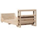 Estructura de cama sin colchón madera maciza pino 75x190 cm