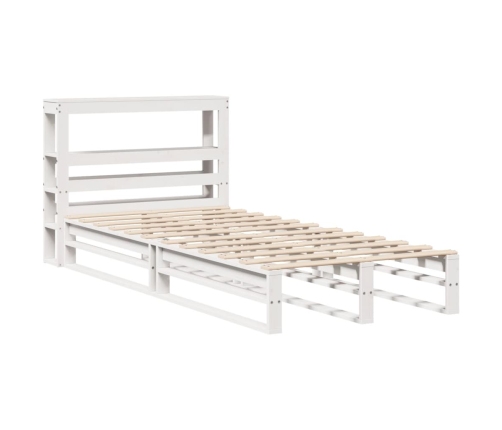 Estructura cama sin colchón madera maciza pino blanca 100x200cm