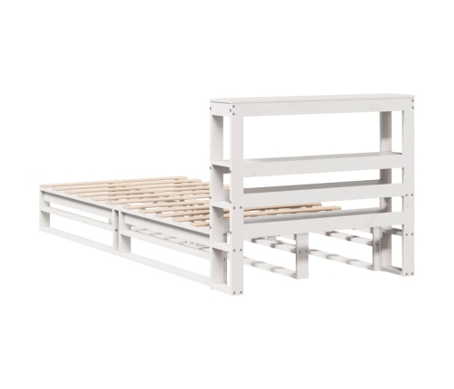 Estructura cama sin colchón madera maciza pino blanca 100x200cm